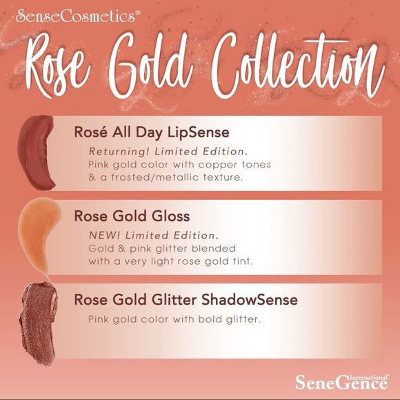Rose gold trio lips & eyes